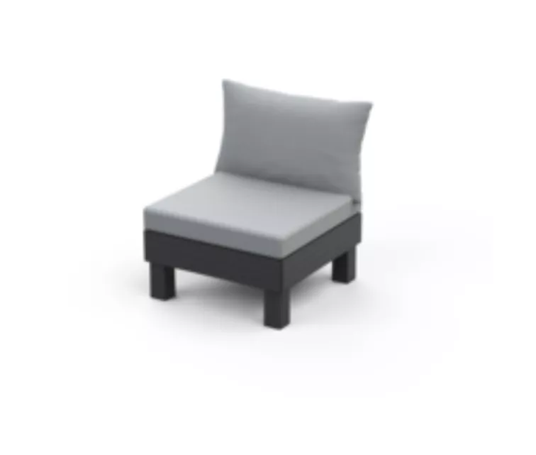 Dārza krēsls Elements pelēks/gaiši pelēks