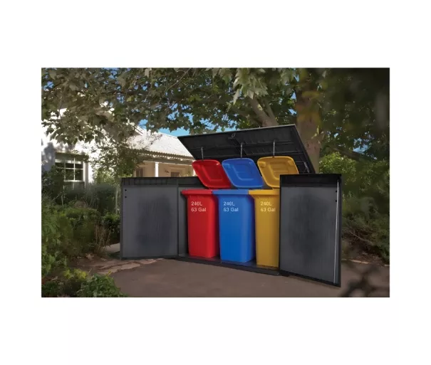 Garden shed Deco Horizontal Shed ash wood tone