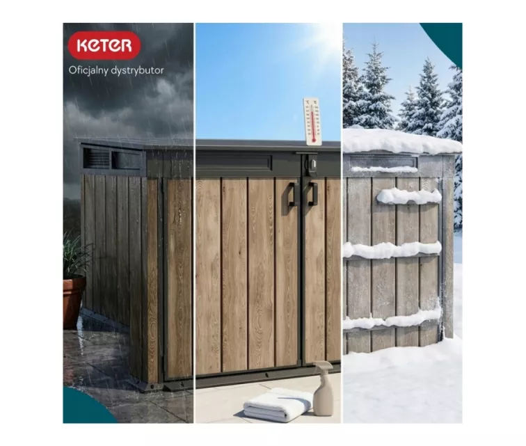 Sodo namelis „Deco Horizontal Shed“, riešuto spalvos
