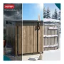 Sodo namelis „Deco Horizontal Shed“, riešuto spalvos