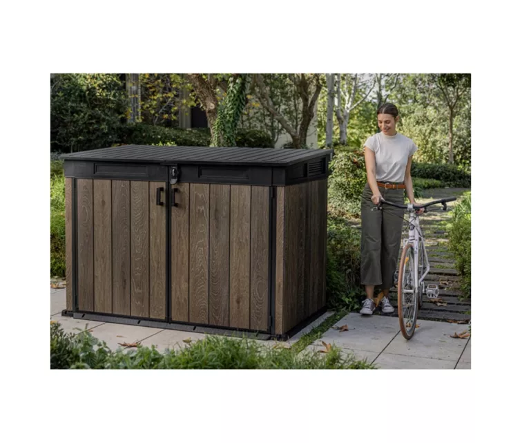 Sodo namelis „Deco Horizontal Shed“, riešuto spalvos
