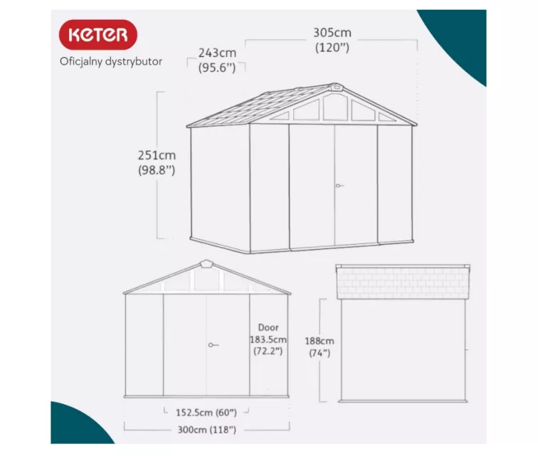 Sodo namelis Stronghold 10x8