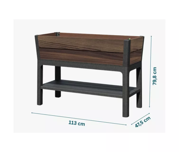 Декоративный цветочный горшок, приподнятая клумба в бразильском стиле.