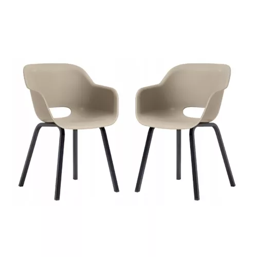 Dārza krēsli 2 gab. Noa Cup sudrabainas salvijas krāsā