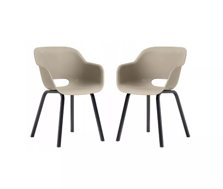 Dārza krēsli 2 gab. Noa Cup sudrabainas salvijas krāsā