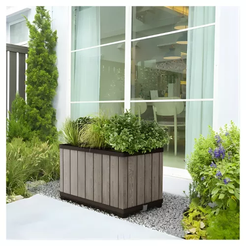 Puķu pods Deco Rectangle Planter Ashwood