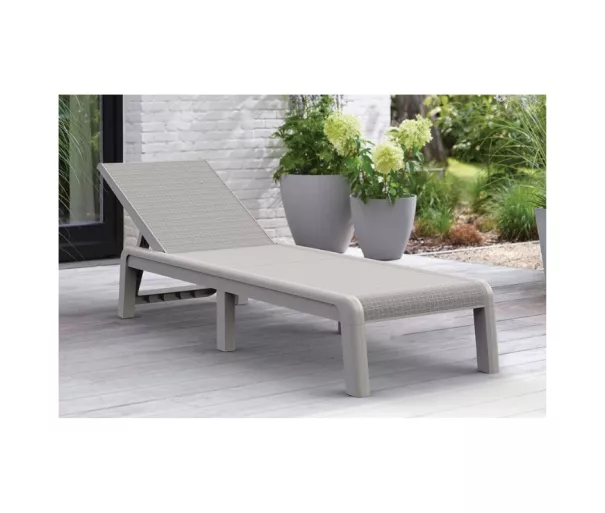 Sun lounger Atlas light beige