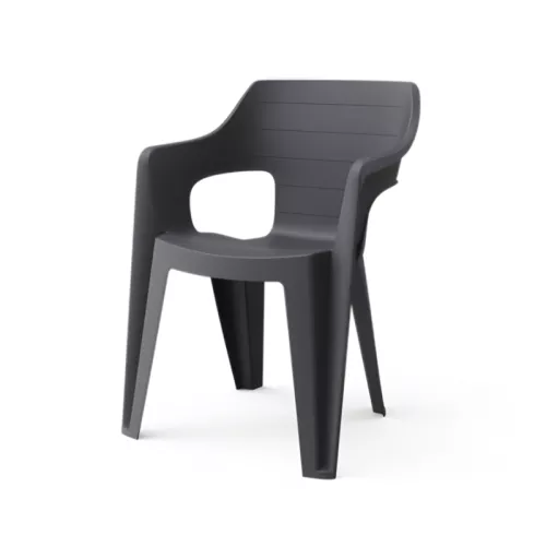 Dārza krēsls Bilbao Low Back pelēks