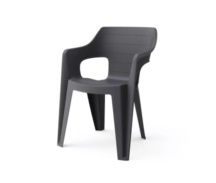 Dārza krēsls Bilbao Low Back pelēks