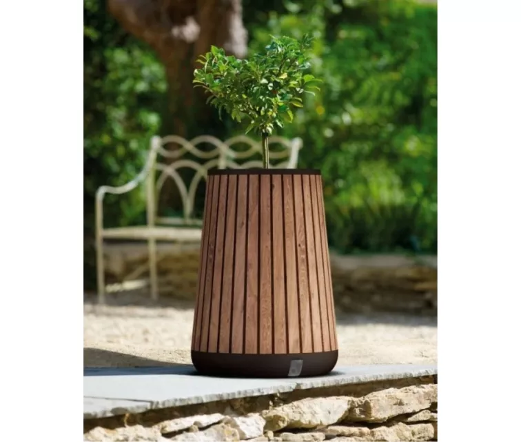 Lillepott Deco kooniline istutuskast, kõrge, Veneetsia pruun