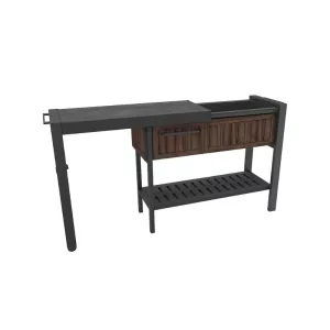 Ballīšu galds pagarināms Extendable Party Station valrieksta tonis