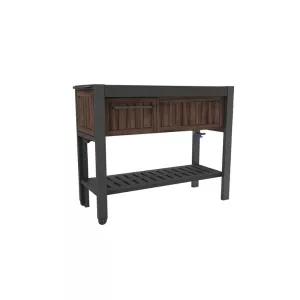Ballīšu galds pagarināms Extendable Party Station valrieksta tonis