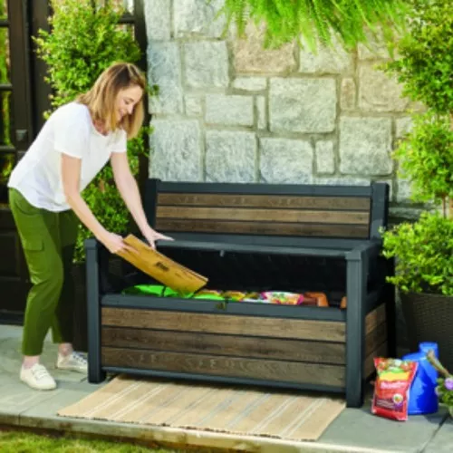 Storage bench Deco Garden Bench 227L Ashwood brown 