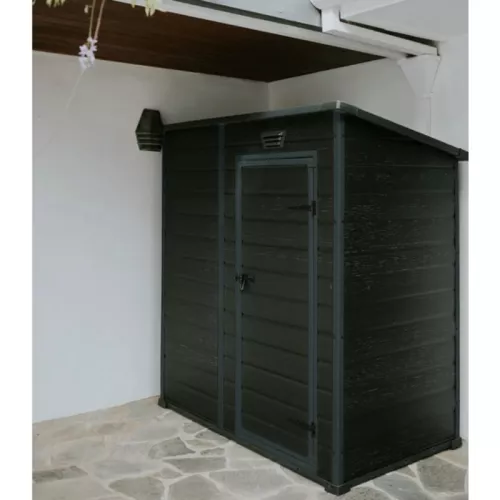Dārza šķūnis Essential Shed 6x4 tumši pelēks/melns