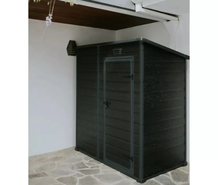 Dārza šķūnis Essential Shed 6x4 tumši pelēks/melns