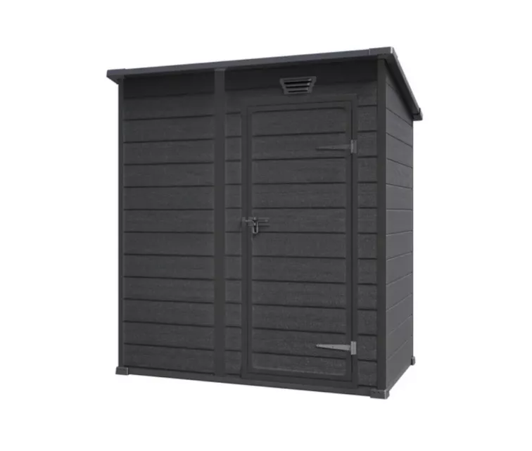 Dārza šķūnis Essential Shed 6x4 tumši pelēks/melns