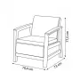 Aiatoolid 2 tk Scandi Linea helehall/tumehall