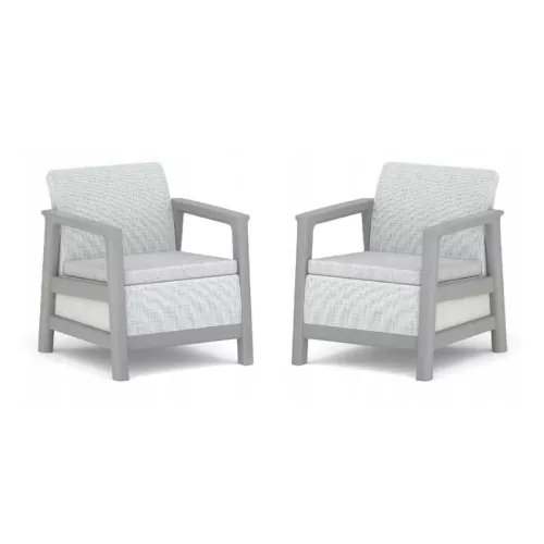 Aiatoolid 2 tk Scandi Linea helehall/tumehall
