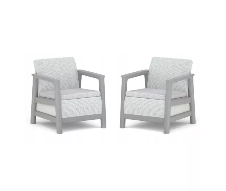 Aiatoolid 2 tk Scandi Linea helehall/tumehall