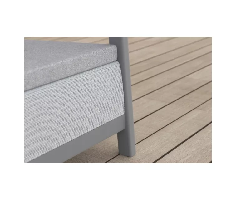 Двухместный садовый диван Scandi Linea 2 Seater Sofa светло-серый/темно-стальной серый