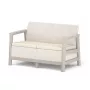 Garden sofa two-seater Scandi Linea 2 Seater Sofa pebble gray/light beige