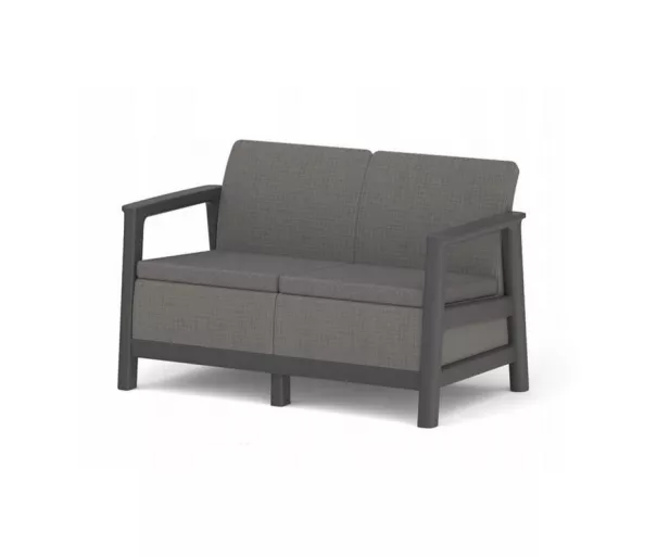 Dārza dīvāns divvietīgs Scandi Linea 2 Seater Sofa pelēks