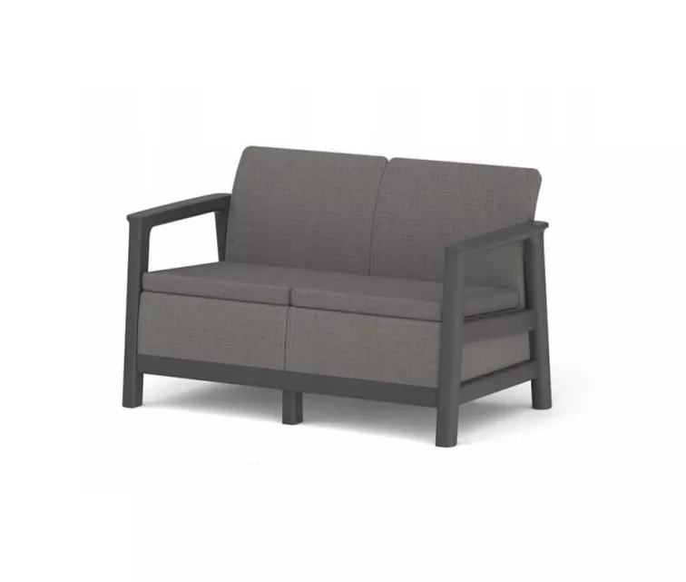 Dārza dīvāns divvietīgs Scandi Linea 2 Seater Sofa pelēks