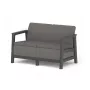 Dārza dīvāns divvietīgs Scandi Linea 2 Seater Sofa pelēks