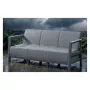 Trivietė sodo sofa „Scandi Linea“, šviesiai pilka/tamsiai plieno pilka