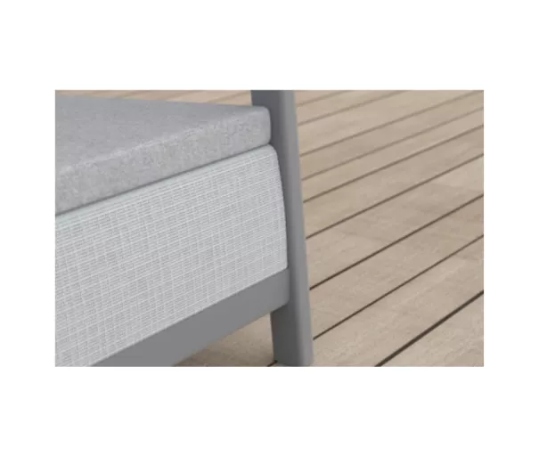 Dārza mēbeļu komplekts Scandi Linea Balcony Set gaiši pelēks/tumša tērauda pelēks