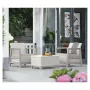 Garden furniture set Scandi Linea Balcony Set pebble gray/light beige