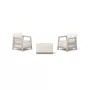 Garden furniture set Scandi Linea Balcony Set pebble gray/light beige