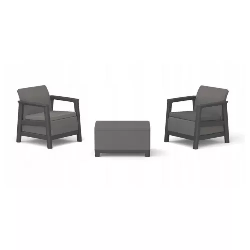 Dārza mēbeļu komplekts Scandi Linea Balcony Set pelēks