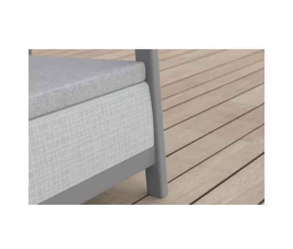 Garden furniture set Scandi Linea 2 Seater Set light grey/dark steel grey