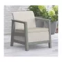 Dārza mēbeļu komplekts Scandi Linea 2 Seater Set oļu pelēks/salvijzaļa akmens tonī