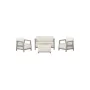 Dārza mēbeļu komplekts Scandi Linea 2 Seater Set oļu pelēks/salvijzaļa akmens tonī