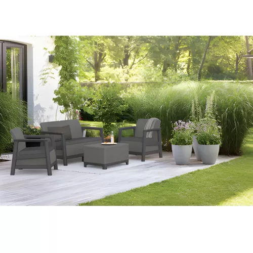 Dārza mēbeļu komplekts Scandi Linea 2 Seater Set pelēks