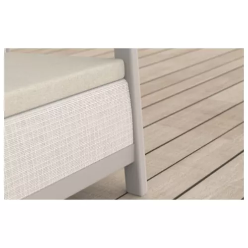( DEFEKTS ) Dārza mēbeļu komplekts Scandi Linea 3 Seater Set oļu pelēks/gaiši bēšs