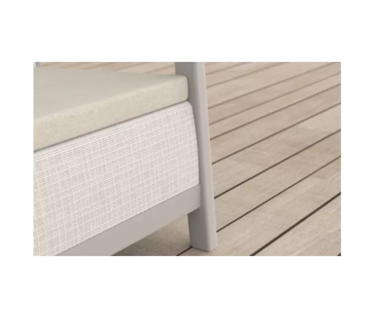 ( DEFECT ) Garden furniture set Scandi Linea 3 Seater Set pebble grey/light beige