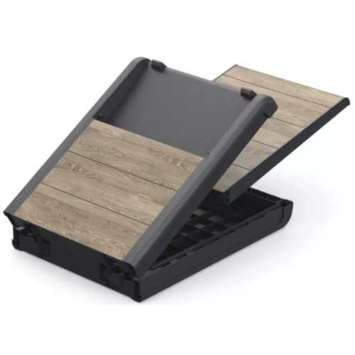 Sun lounger Deco Porto grey/ash