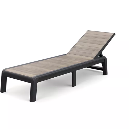 Sun lounger Deco Porto grey/ash