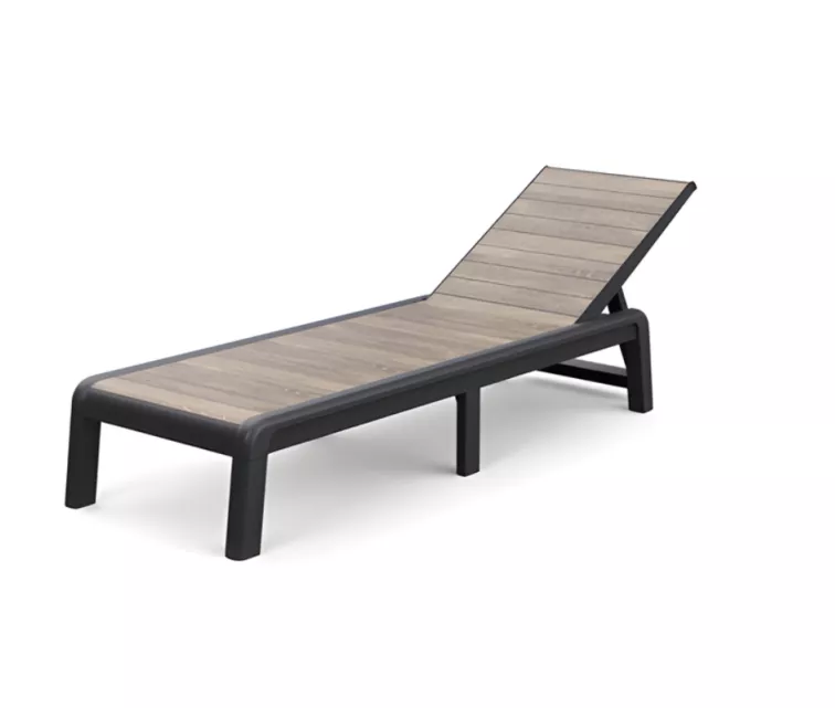 Sun lounger Deco Porto grey/ash