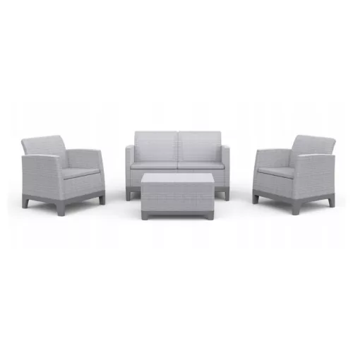 Garden furniture set Scandi Forma 2 Seater Set light grey/dark steel grey