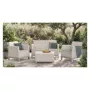 Dārza mēbeļu komplekts Scandi Forma 2 Seater Set oļu pelēks/gaiši bēšs