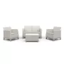 Dārza mēbeļu komplekts Scandi Forma 2 Seater Set oļu pelēks/gaiši bēšs
