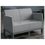 Dārza dīvāns divvietīgs Scandi Form 2 Seater Sofa gaiši pelēks/tumša tērauda pelēks