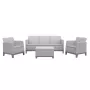 Dārza mēbeļu komplekts Scandi Forma 3 Seater Set gaiši pelēks/tumša tērauda pelēks