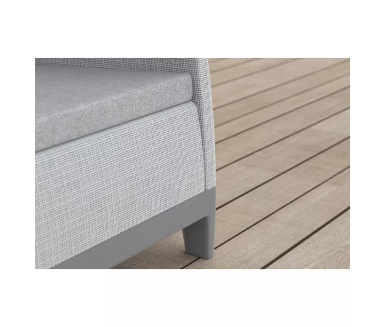 Dārza mēbeļu komplekts Scandi Forma Balcony Set gaiši pelēks/tumša tērauda pelēks