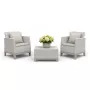 Garden furniture set Scandi Forma Balcony Set pebble gray/light beige
