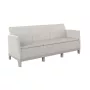 Dārza dīvāns divvietīgs Scandi Form 3 Seater Sofa oļu pelēks/gaiši bēšs